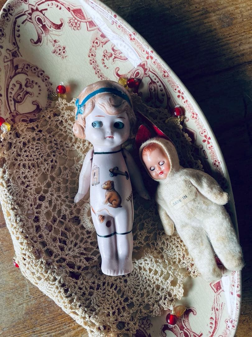 *:・ レア　ピンクのオールビスクドール　　　ポーセリンドール　*:・