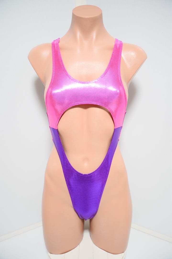 キューティーハニー NOVA ピンクと紫のカットアウトレオタード