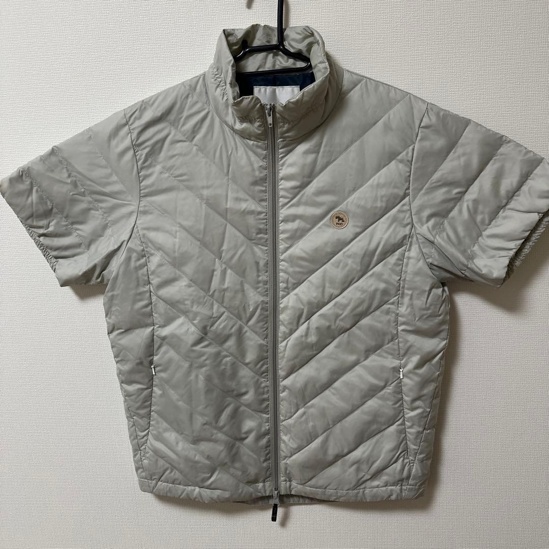 Heal Creek ショートスリーブダウンジャケット ライトグレー ヒール