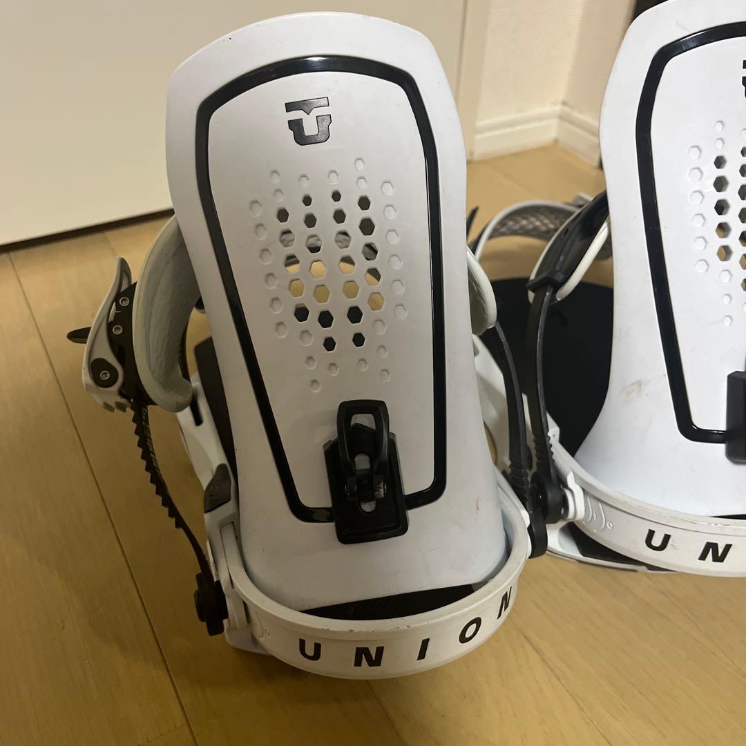 UNION スノーボード ビンディング ホワイト/ブラック