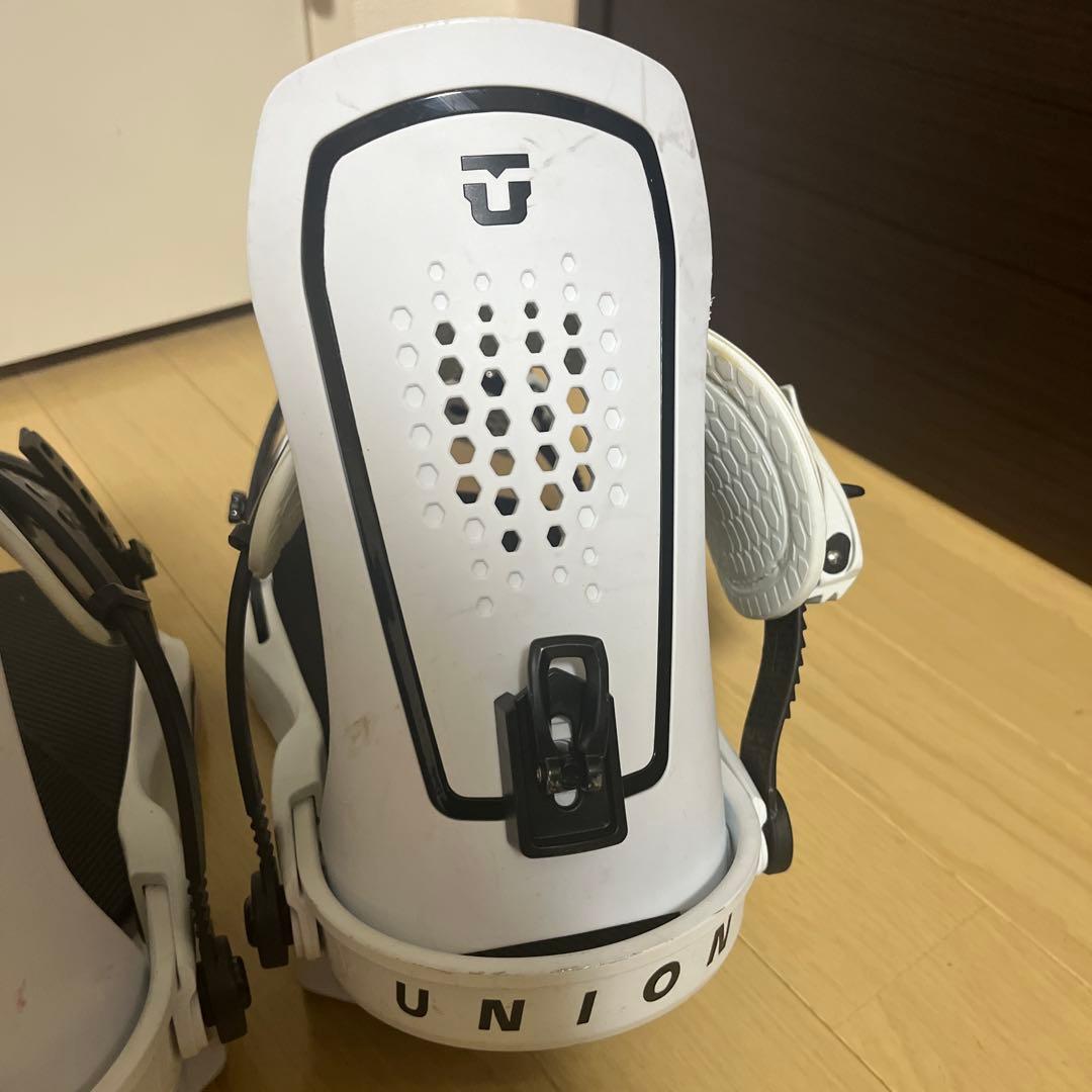 UNION スノーボード ビンディング ホワイト/ブラック