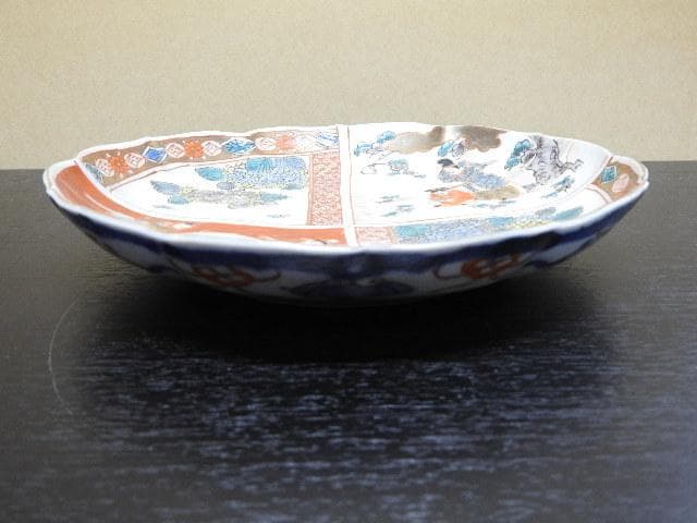 伊万里 色絵輪花皿 MA277 - メルカリ