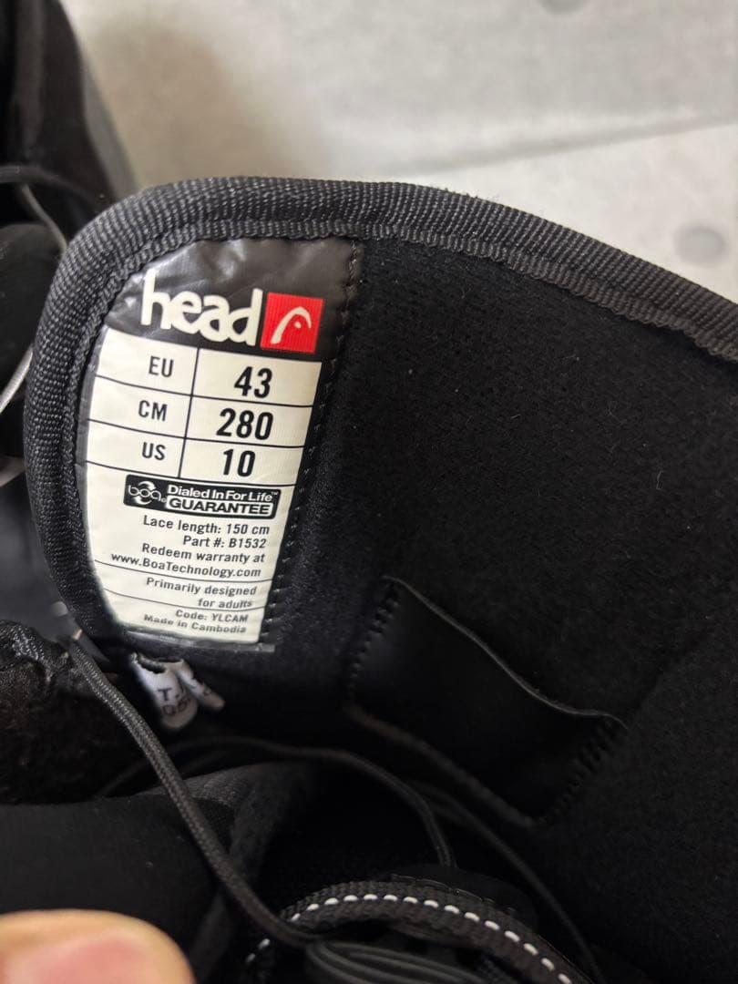 HEAD ONE BOA 28センチ　スノーボード　ブーツ