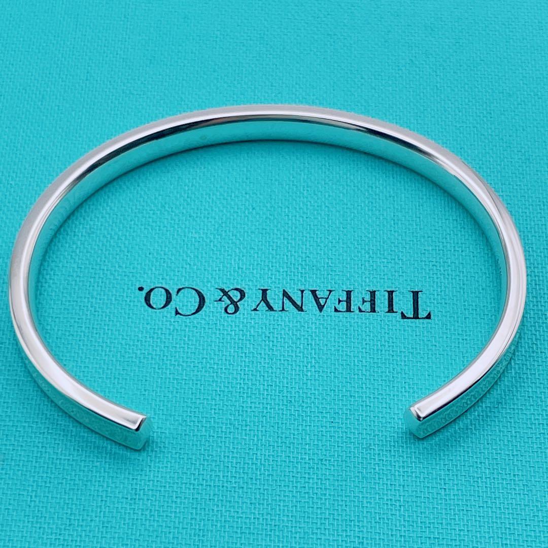 Tiffany & Co. カフ　バングル　ナロー　1837 シルバー925