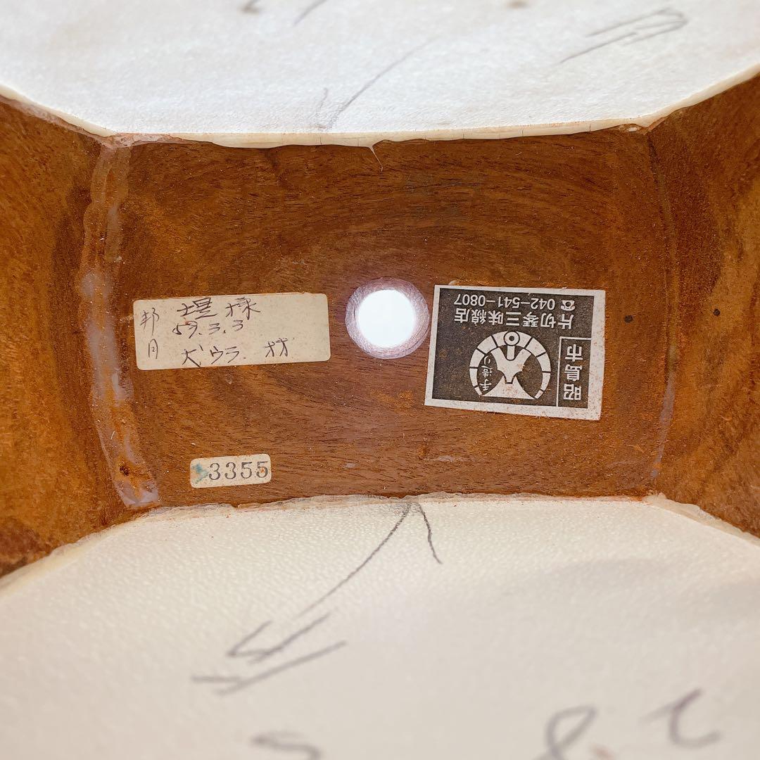 三味線 紅木 中棹 犬皮 破れなし 丸打胴 東さわり