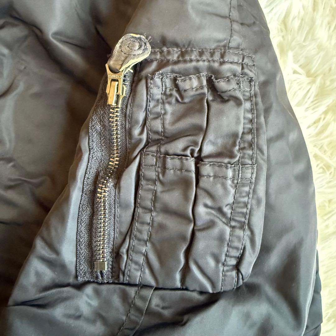 希少 g.o.a ゴア ミリタリー ボンバージャケット 中綿入り 2 黒 廃盤