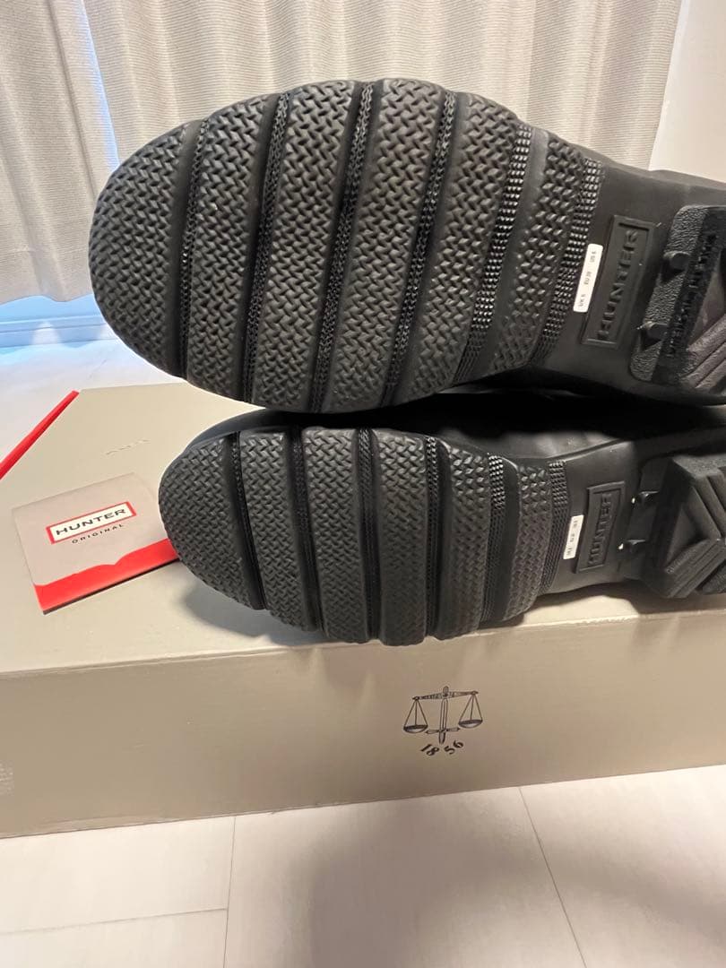 HUNTER ブラック　25cm トールレインブーツ