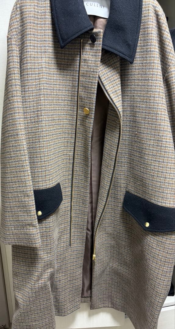 タイムセールCULLNI チェック柄チェスターコート