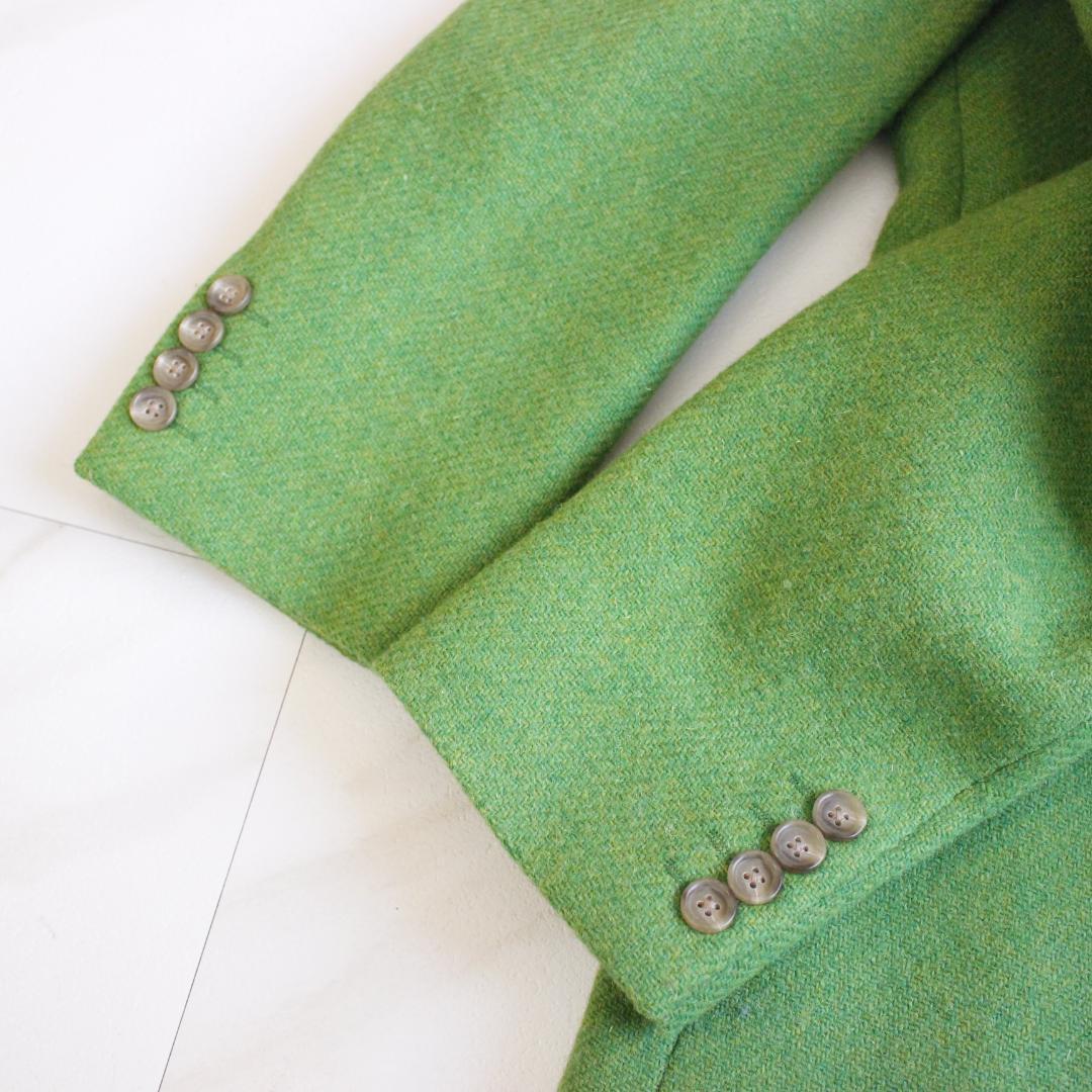 ぴーす様 J.CREW ハリスツイード テーラードジャケット M ライム