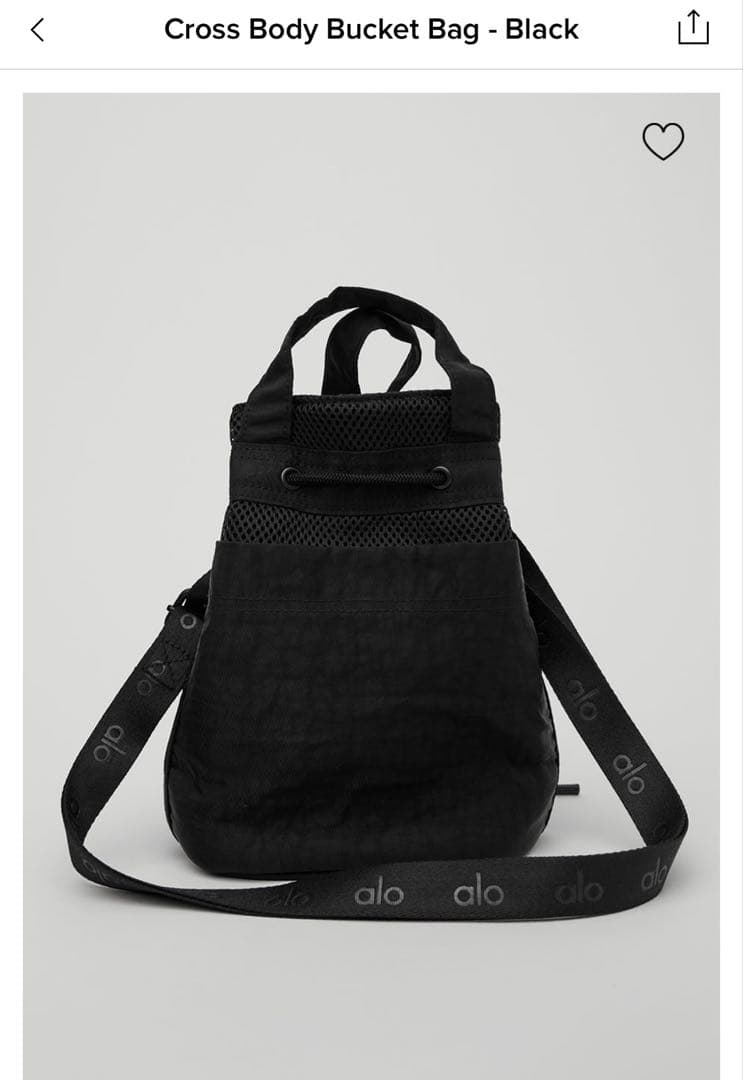 バッグ ALO yoga cross body bucket bag