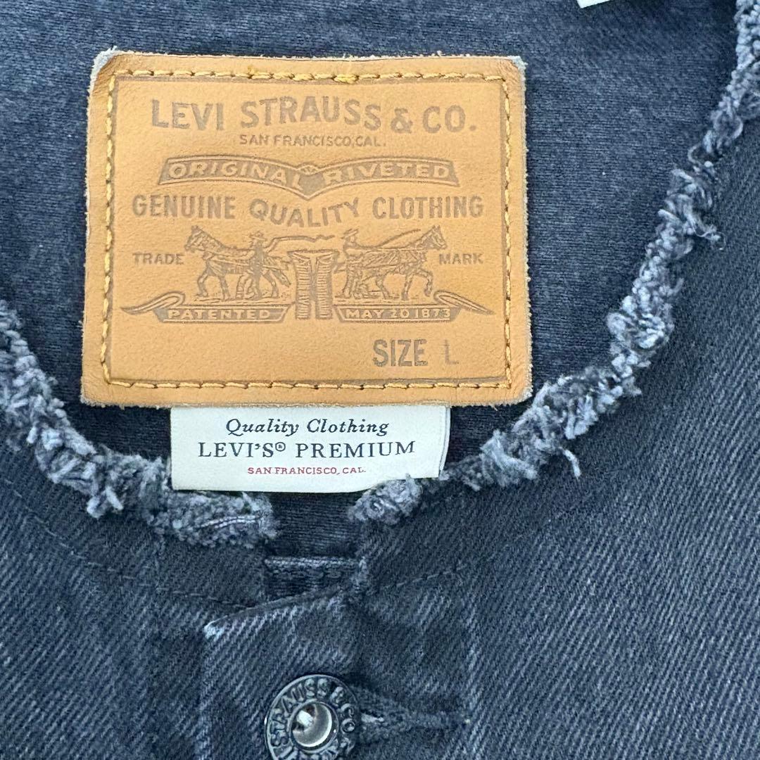 Levi’s Premium 別注 Type1 ノーカラー ブラック L