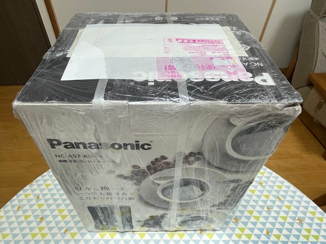 【新品】パナソニックコーヒーメーカー NC-A57-K デカフェ豆コース付き