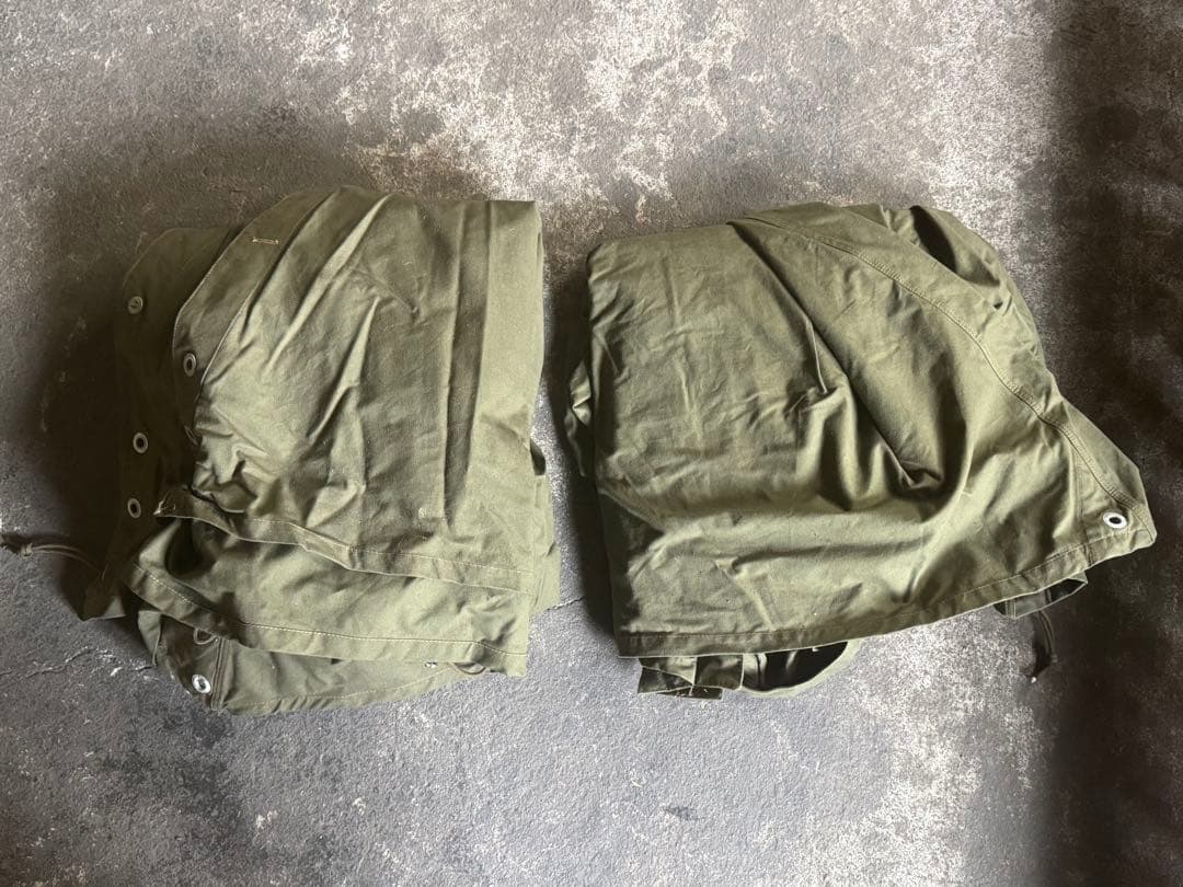 【6/15まで】 ポーランド軍 ポンチョテント 2枚セット サイズ3 軍幕