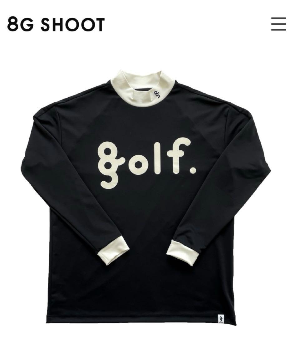 新品8g SHOOT モックネックシャツロングスリーブtシャツ