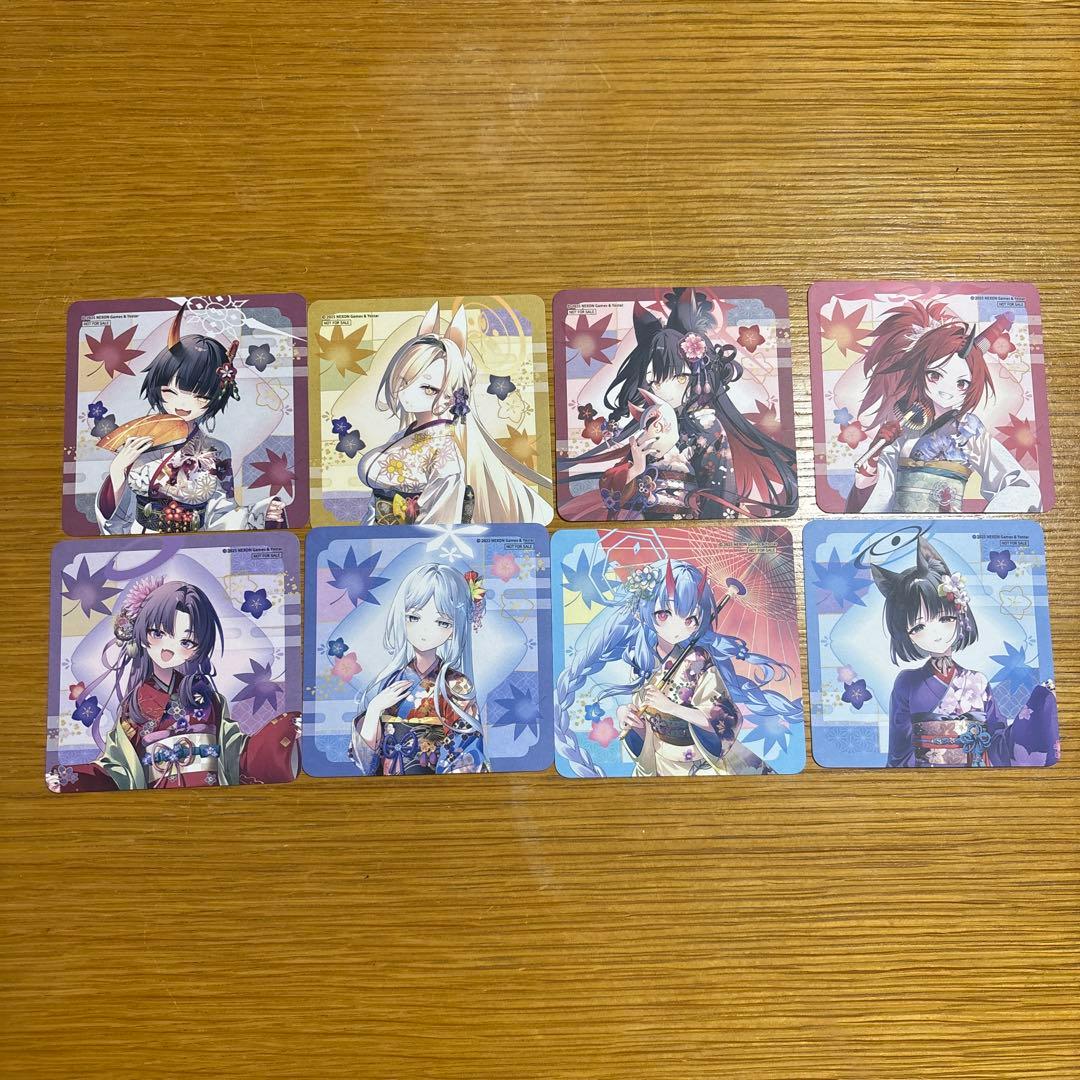 ブルーアーカイブ ブルアカ 京都 コースター コンプリート 8枚