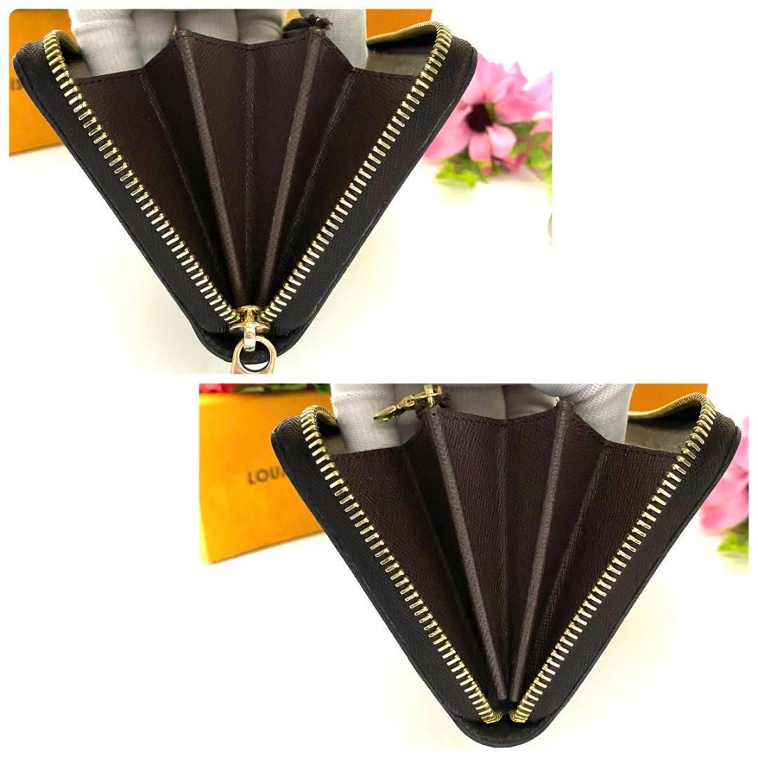 ルイ ヴィトン◎ダミエ ジッピーウォレット エベヌ ラウンドファスナー 長財布