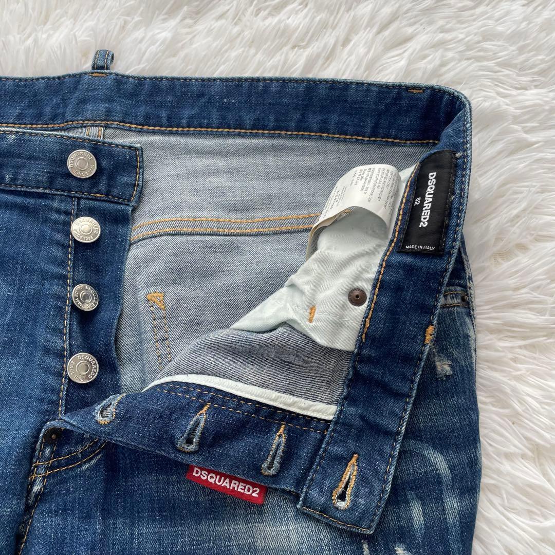 希少 DSQUARED2 ダメージデニム skater jeans XL-2XL