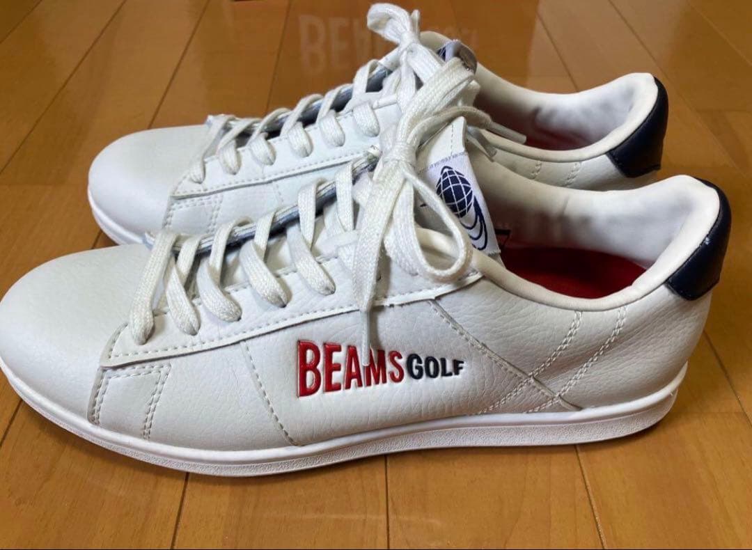 BEAMS GOLF ホワイトレザーシューズ