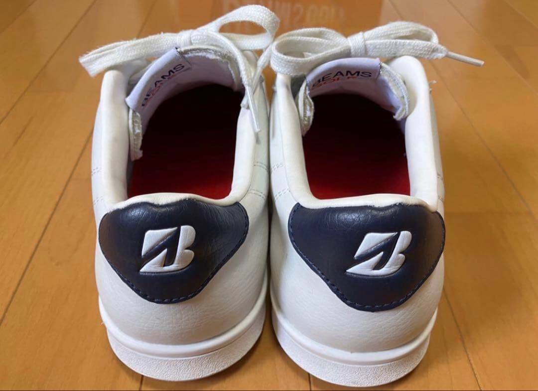 BEAMS GOLF ホワイトレザーシューズ