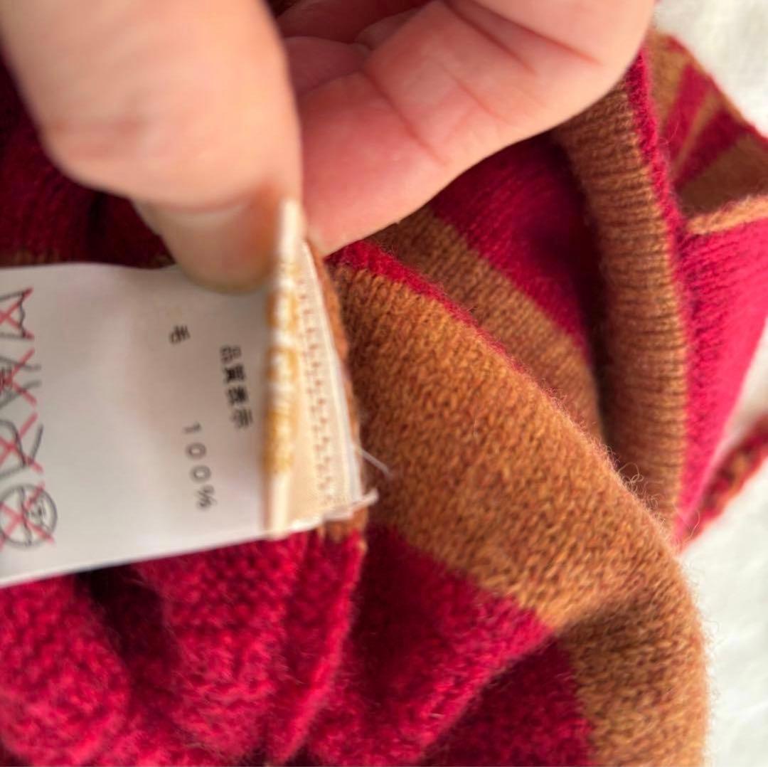 美品　ヴィヴィアンウェストウッド正規品　耳当て付きニット帽　ポンポン