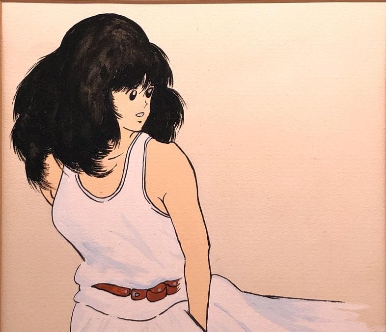 【 肉筆水彩原画 】　蔵出品　本紙45.5×37.7ｃｍ