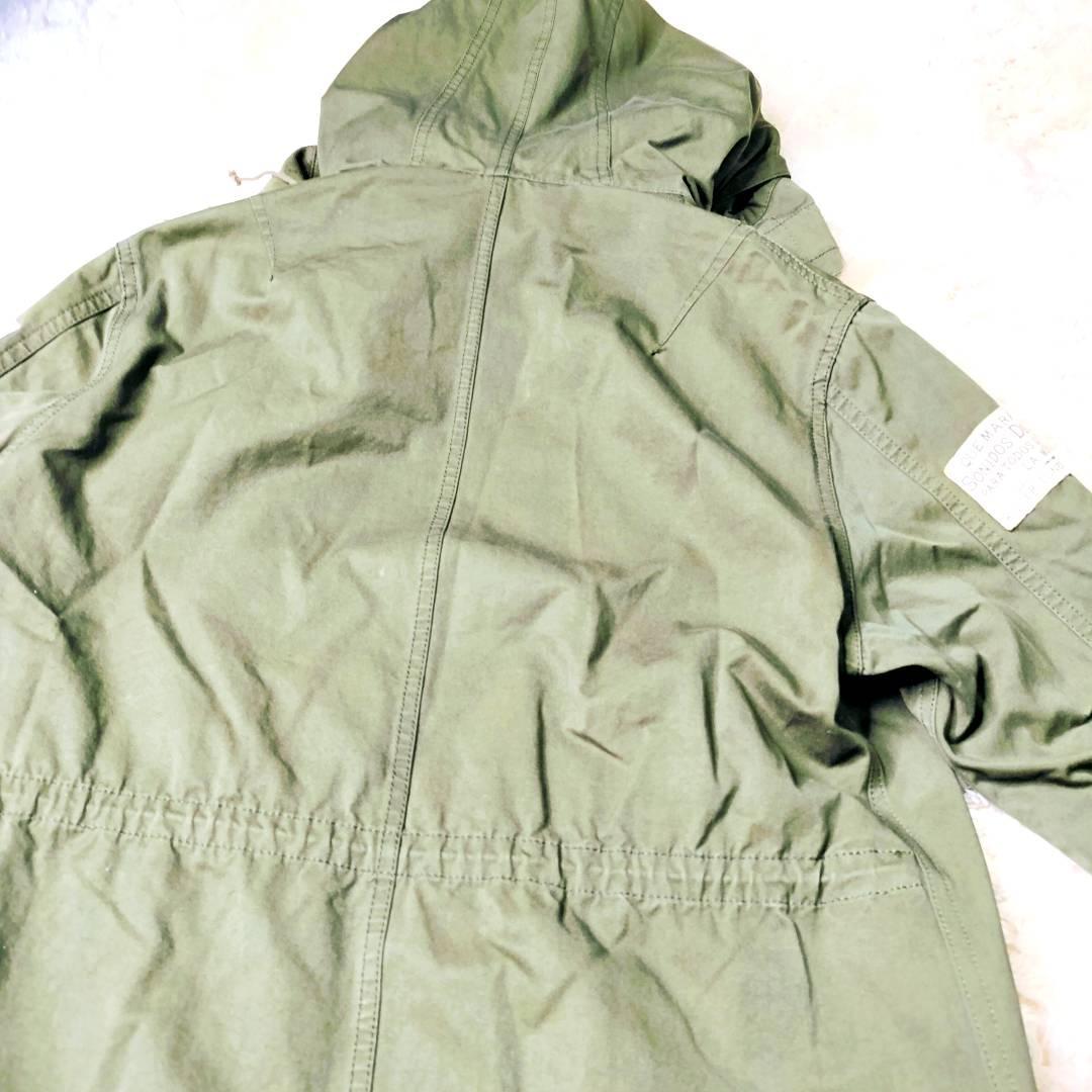 希少❣バックプリント無地✨️ワコマリア M-51 モッズコート レオパード裏地