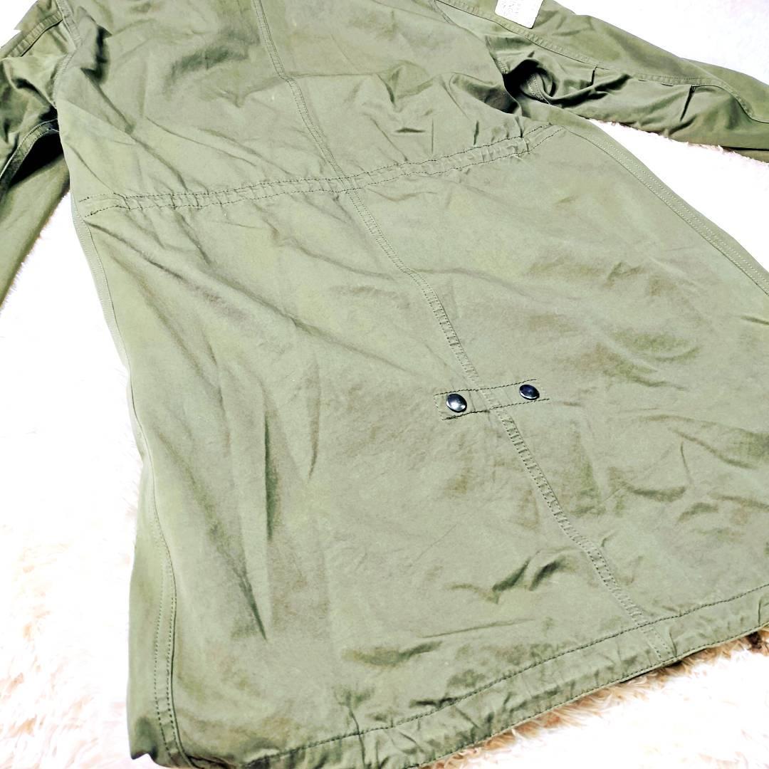 希少❣バックプリント無地✨️ワコマリア M-51 モッズコート レオパード裏地