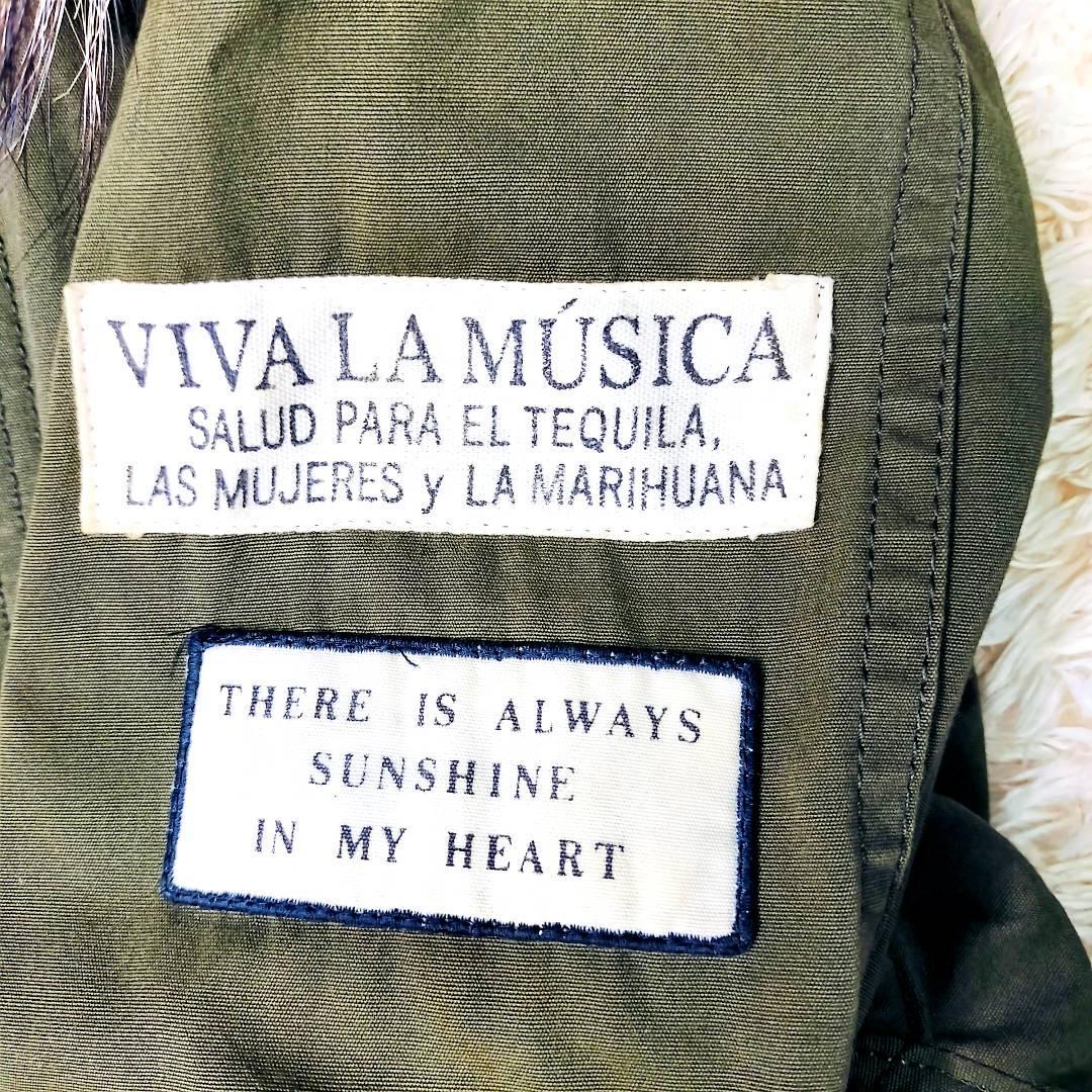 希少❣バックプリント無地✨️ワコマリア M-51 モッズコート レオパード裏地