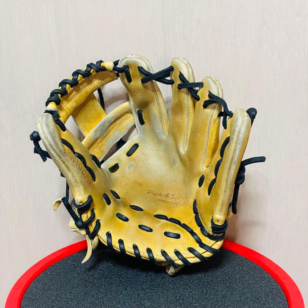 ZETT プロステイタス 軟式 内野手用 クロス締め/逆巻き ZETT内野手用