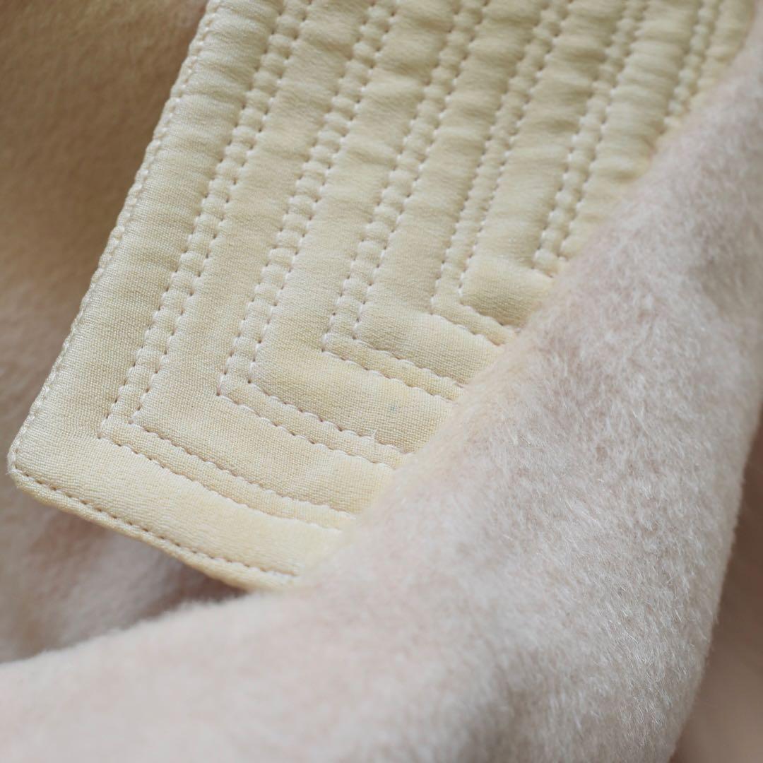 Gianni Versace ウールシルク 起毛オーバーサイズコート 淡色 38