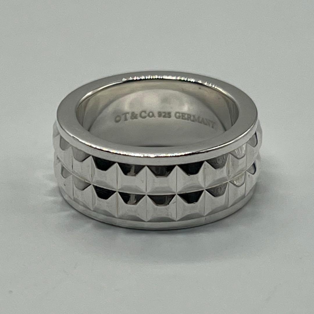 ティファニー TIFFANY ピラミッド スタッズ リング 9号SV925 - メルカリ