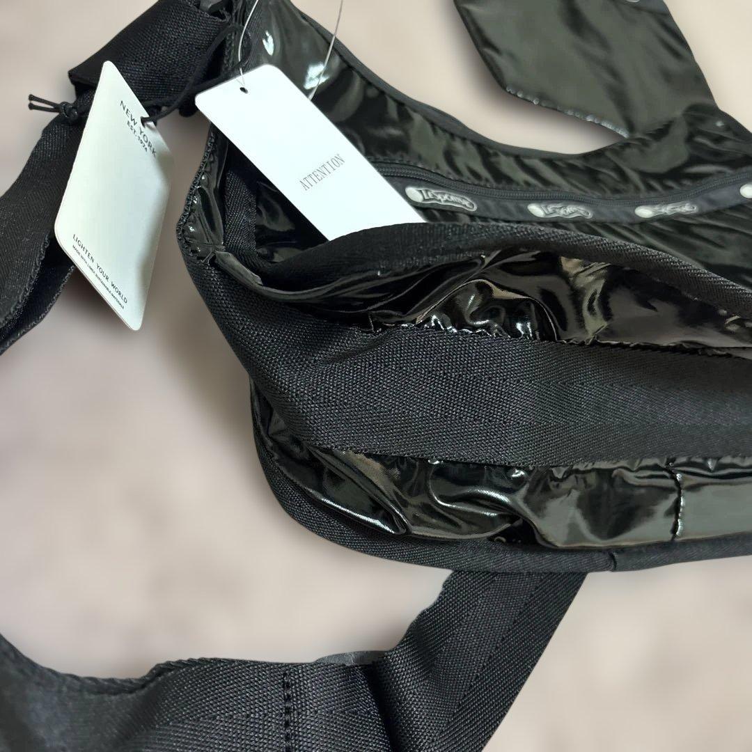 【LeSportsac】レスポートサック新品ブラック ショルダーバッグ ポーチ付