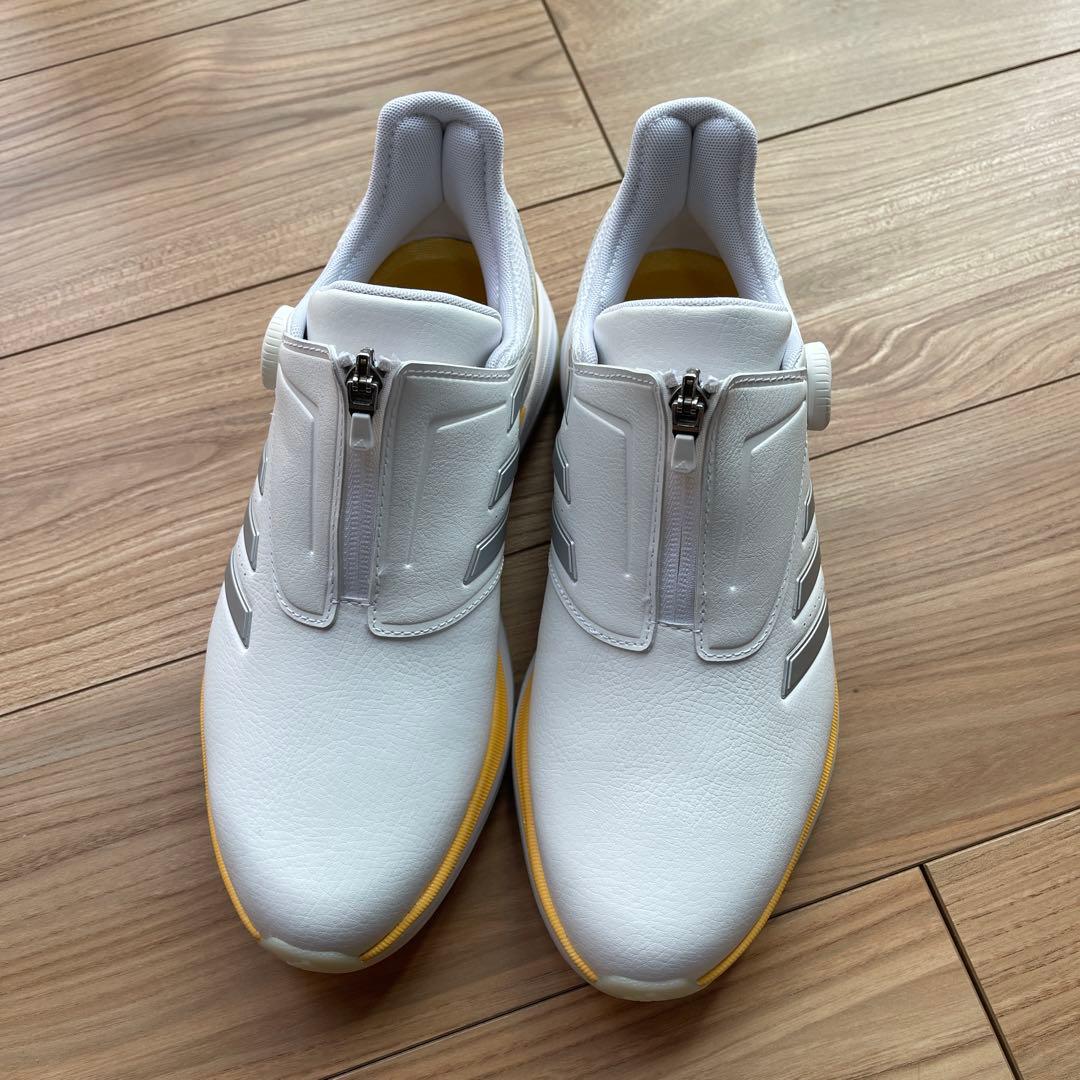 adidasレディースソーラーモーションボア ゴルフシューズ 24.5cm 白