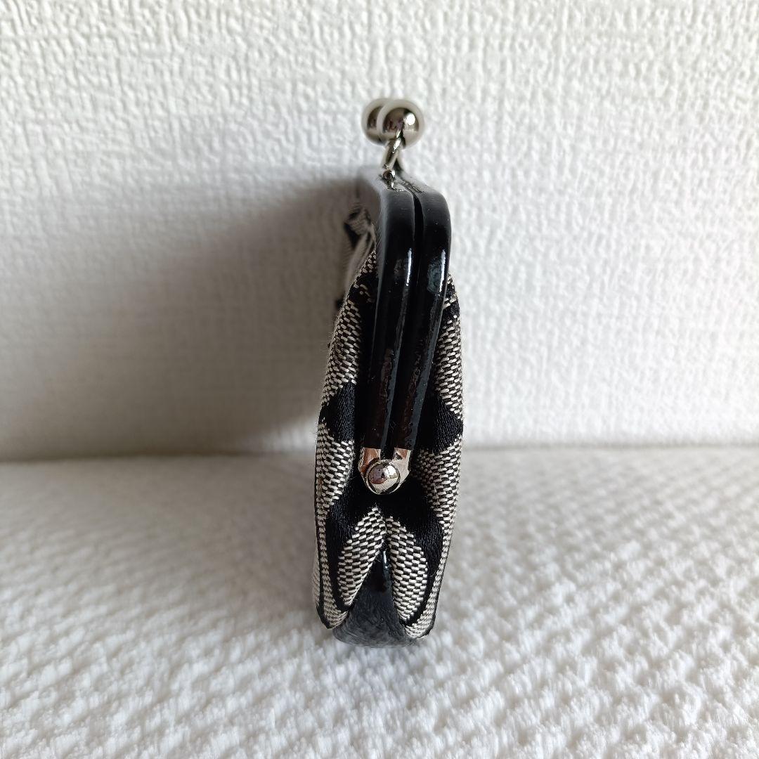 COACH コーチ　シグネチャー　がま口　ケース ブラック　黒