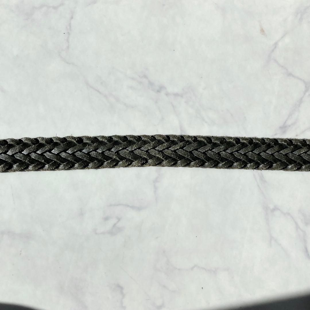 Whitehouse Cox メッシュベルト レザー 黒 メンズ