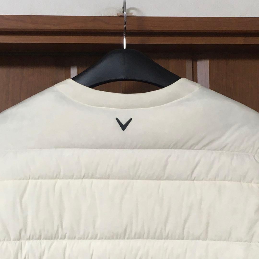 美品　キャロウェイ　ゴルフ　ノーカラー　ダウン　３L　callaway golf