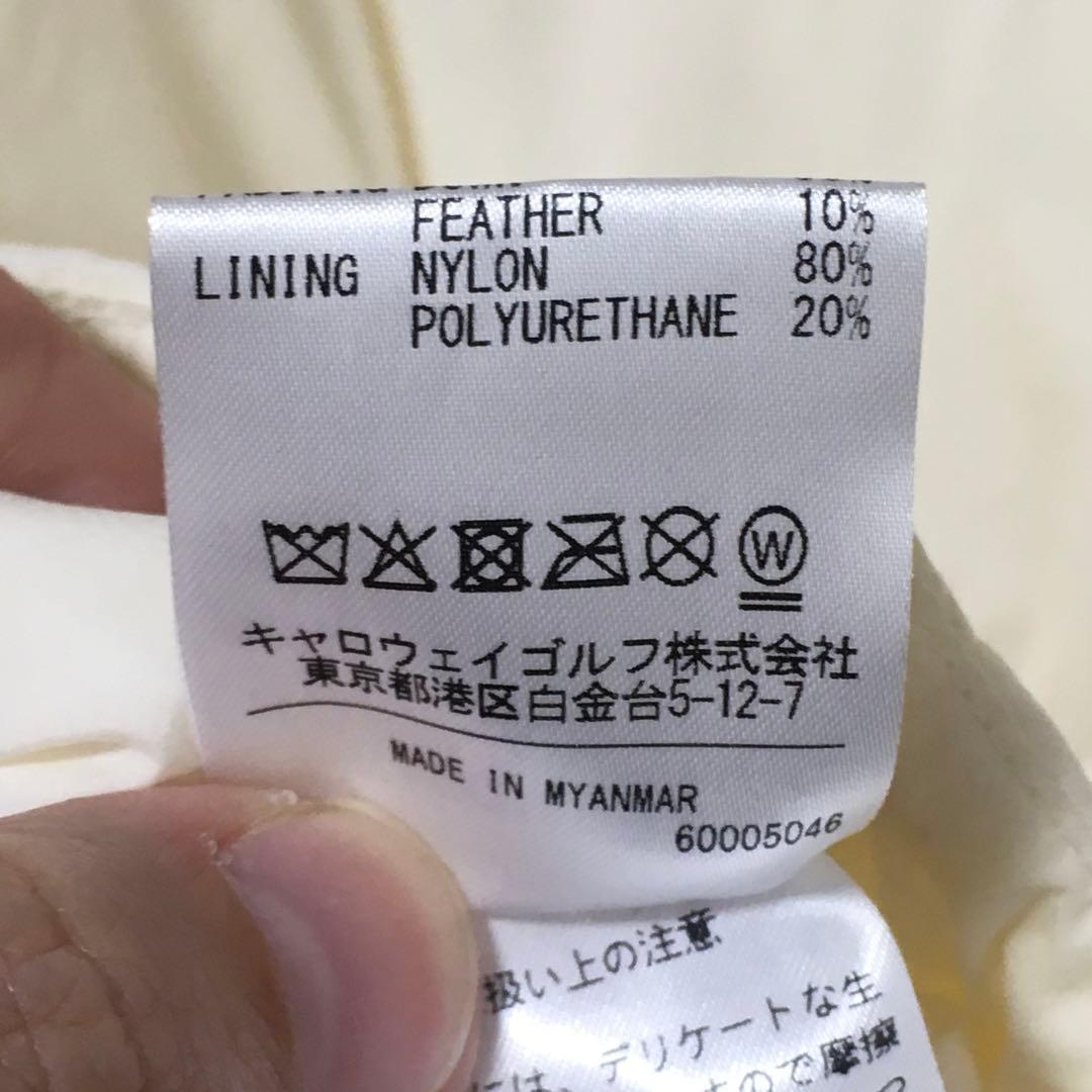 美品　キャロウェイ　ゴルフ　ノーカラー　ダウン　３L　callaway golf