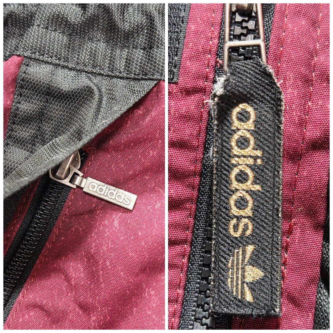 ​希少　アディダス デサント製 80s スノーギア ジャケット 背面デカロゴ L