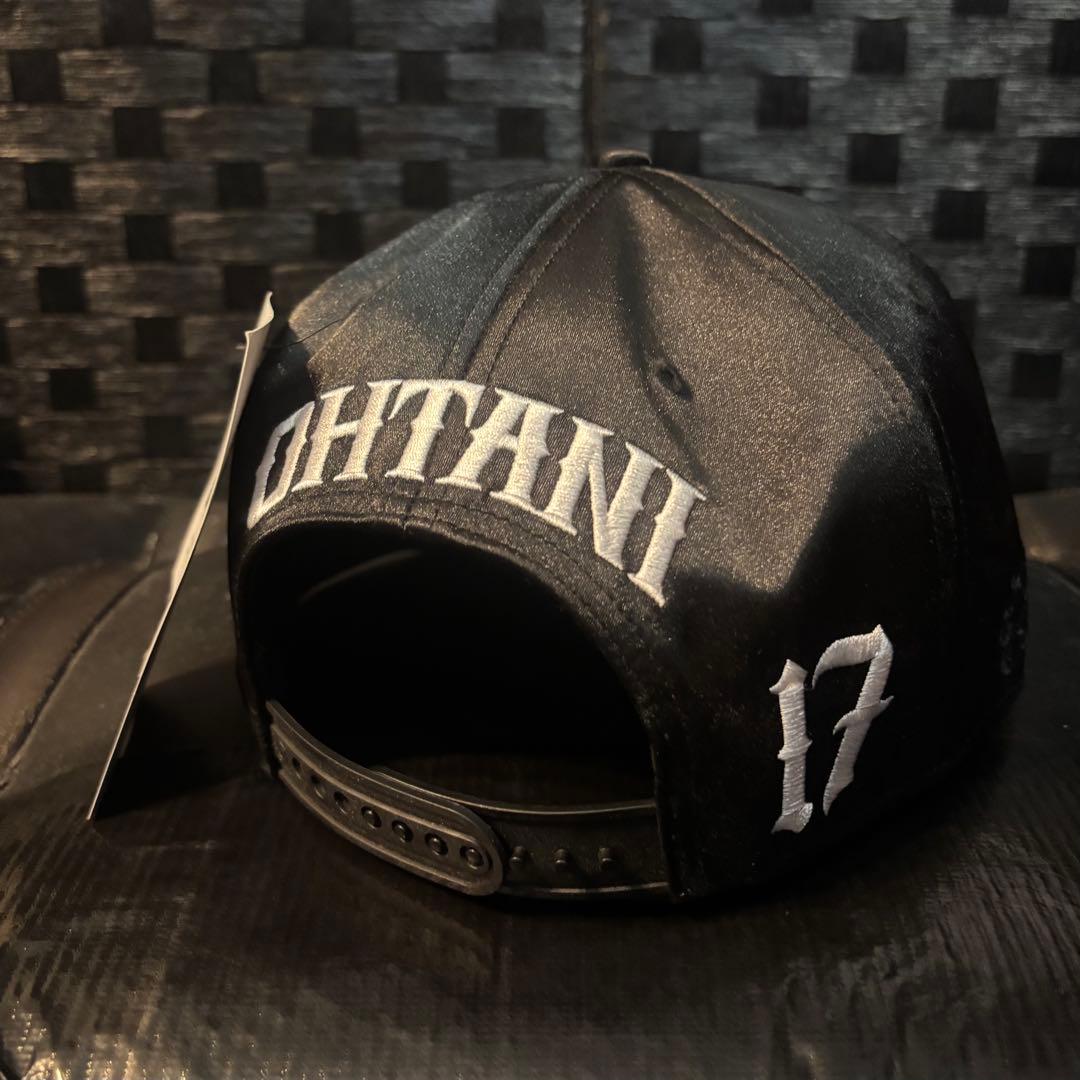 大谷翔平 17 ドジャース LA 47 キャップ 東京シリーズ 黒 - メルカリ