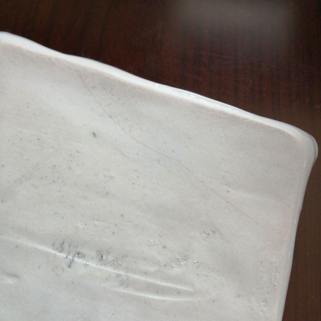 瀬戸焼　加藤春花　絵替ひだ角皿　5枚　16.5cm　大正〜昭和初期