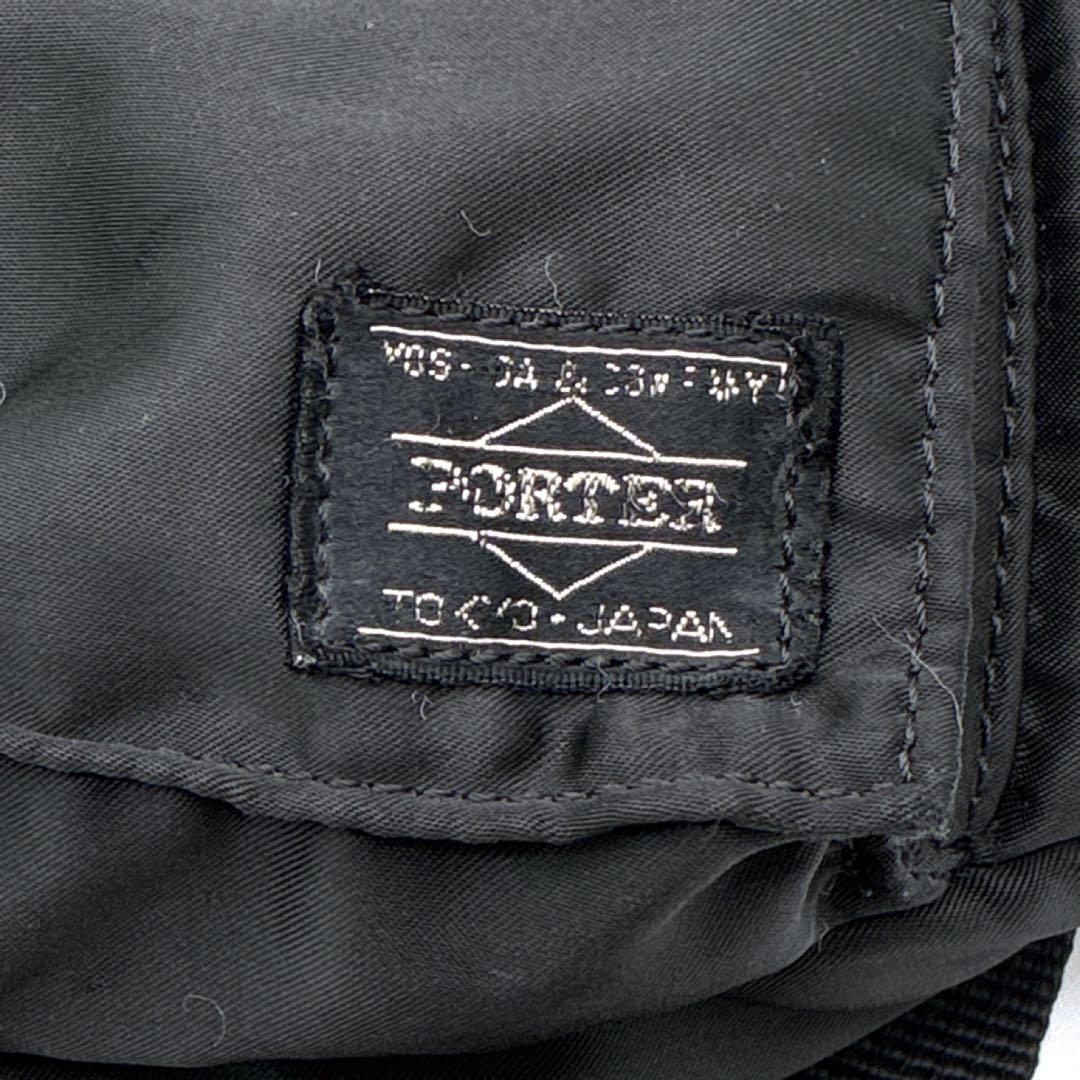 PORTER ポーター タンカー 黒 ナイロン ボディバッグ ウエストポーチ