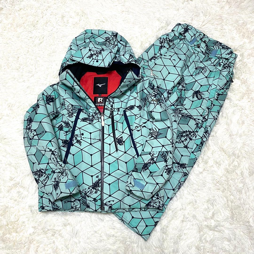 ミズノ チームJr 140 スキーウェア上下 ブレスサーモ 競技用 フルオープン