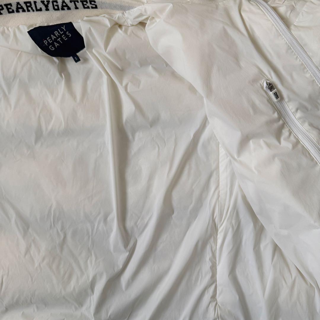 パーリーゲイツ　ダウン　ジャケット　ブルゾン　L〜XL相当 白　ドローコード付き
