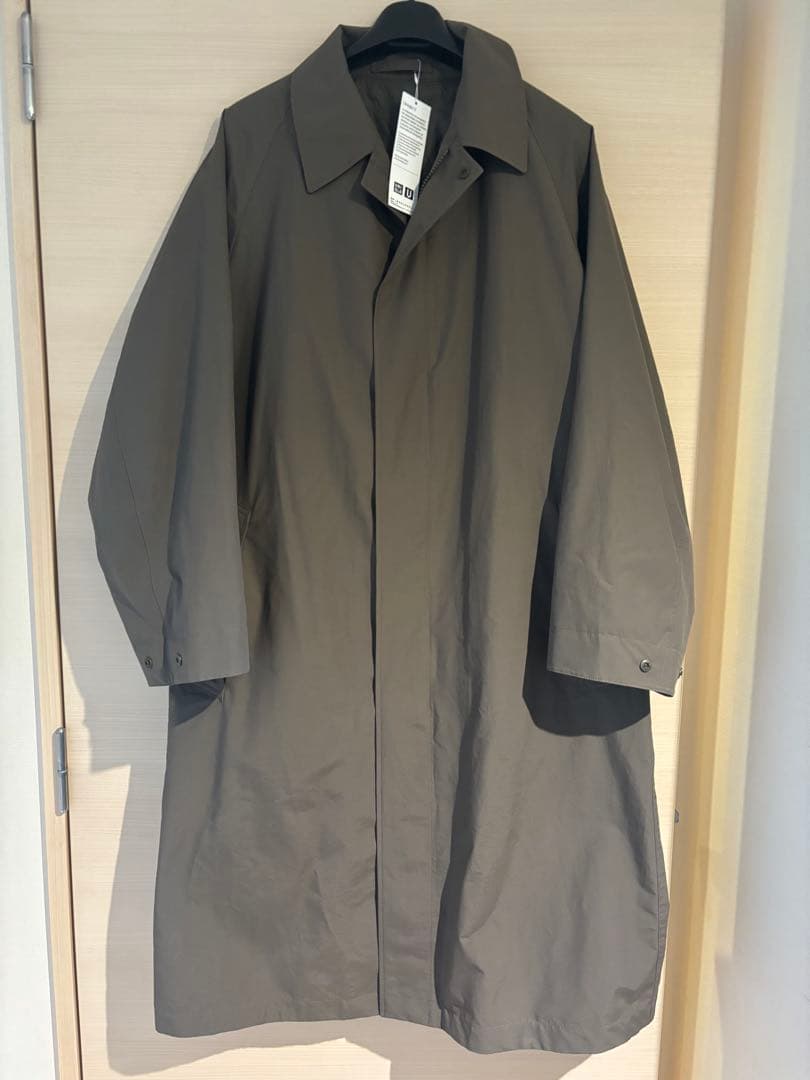 ユニクロU 2025秋冬 オーバーサイズステンカラーコート ブラウン M