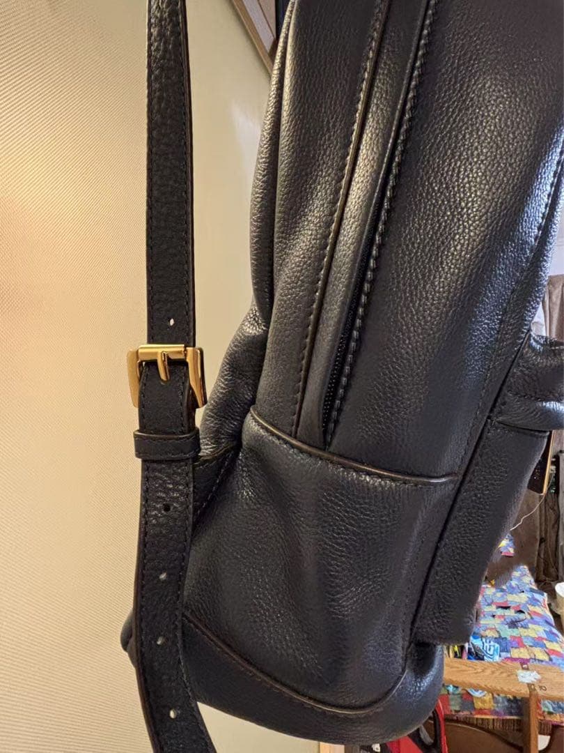 MICHAEL KORS 本革リュック ネイビー 未使用品