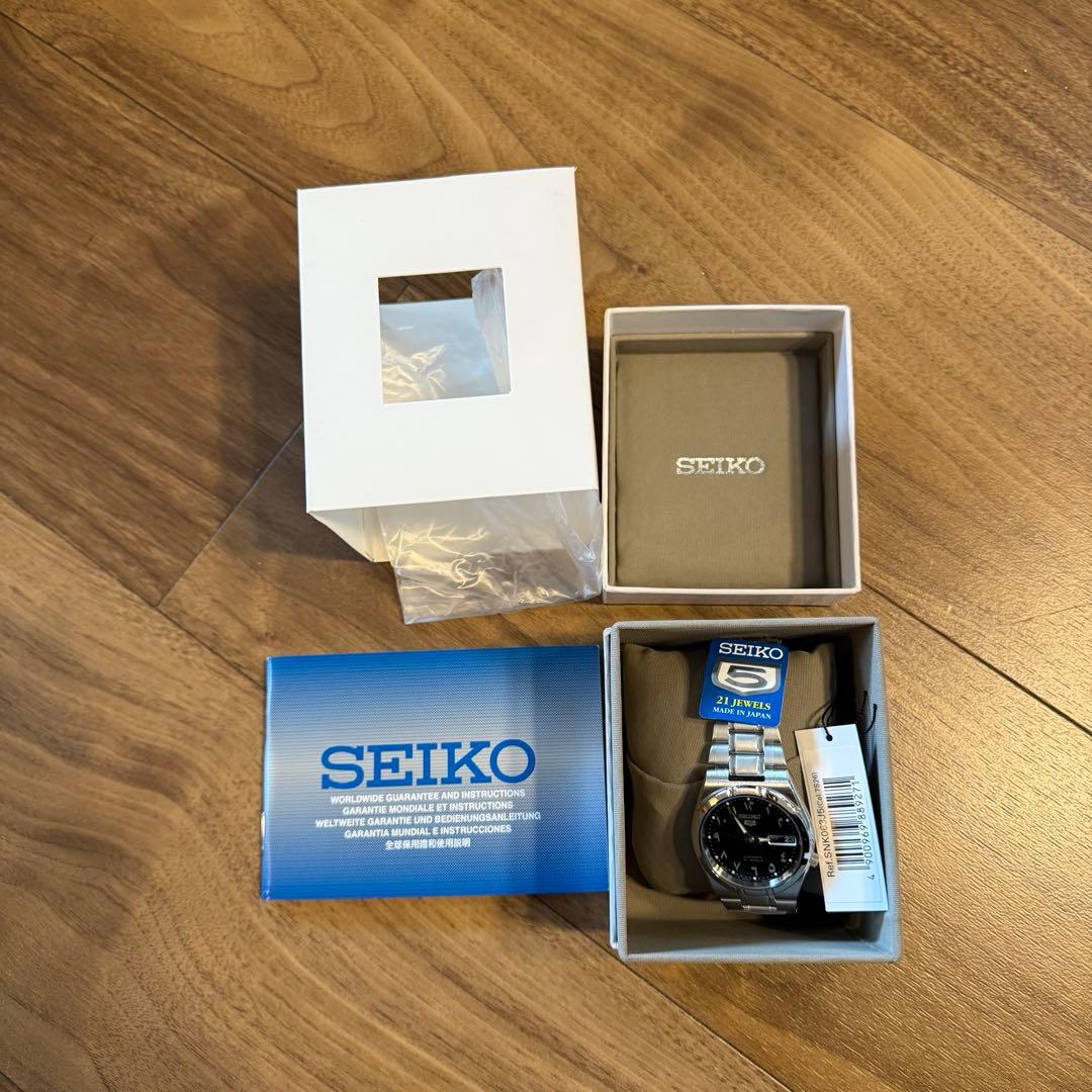 新品最安値 未使用SEIKO 5 アラビック文字盤 藤原ヒロシsnk063j5