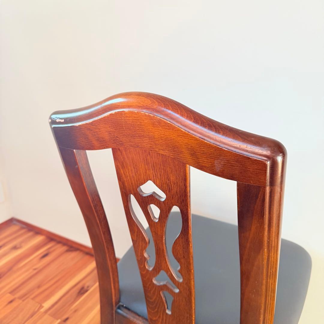 ② カリモク　ダイニングチェア　木製　karimoku 椅子　イス　コロニアル