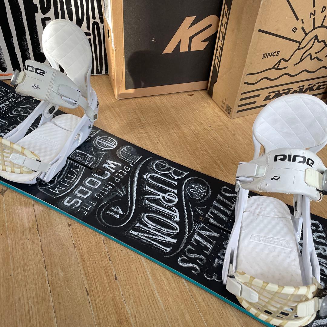 BURTON×RIDE DEJAVU バートン バイン付 スノーボードセット