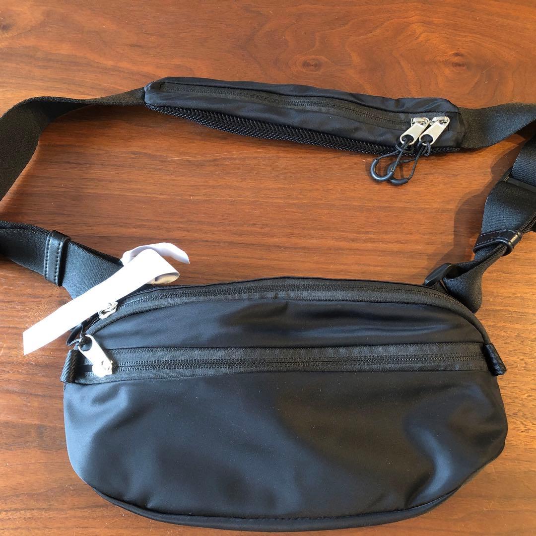 【そら】Ampersand ナイロン ボディバッグ ブラック