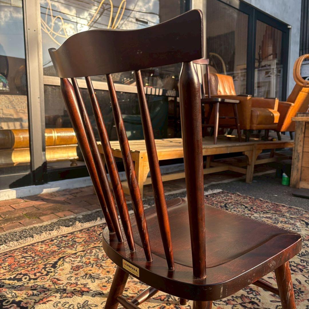 北海道民芸家具　ウィンザーチェア　樺材　1/2